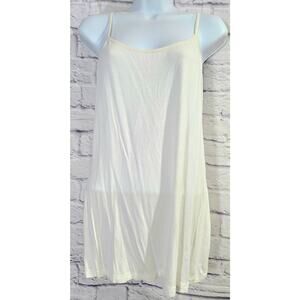 Lady Hathaway White Adjustable Spaghetti Straps Tank XL Lightweight Soft Stretch